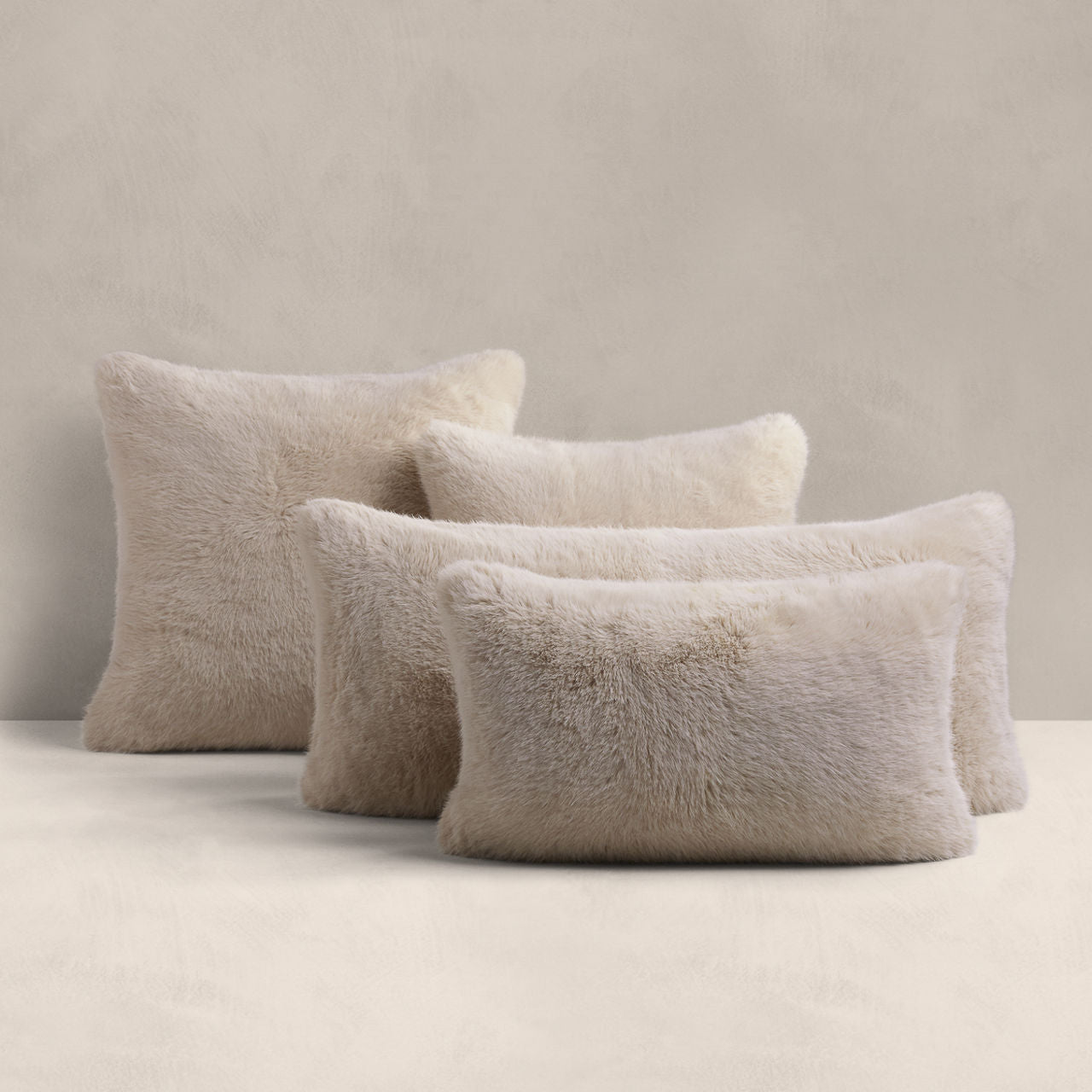 Large faux fur pillows sale