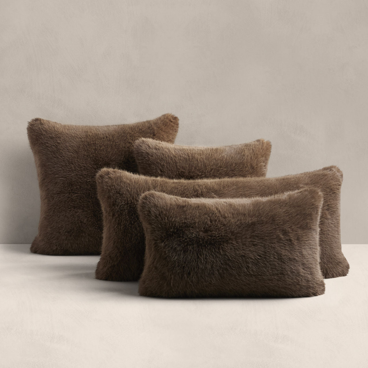 Faux fur throw pillow hotsell